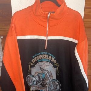 Vintage 2005 Harley Davidson quarter zip sz large